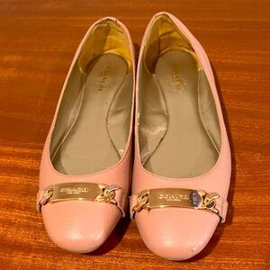 Coach dusty rose flats
